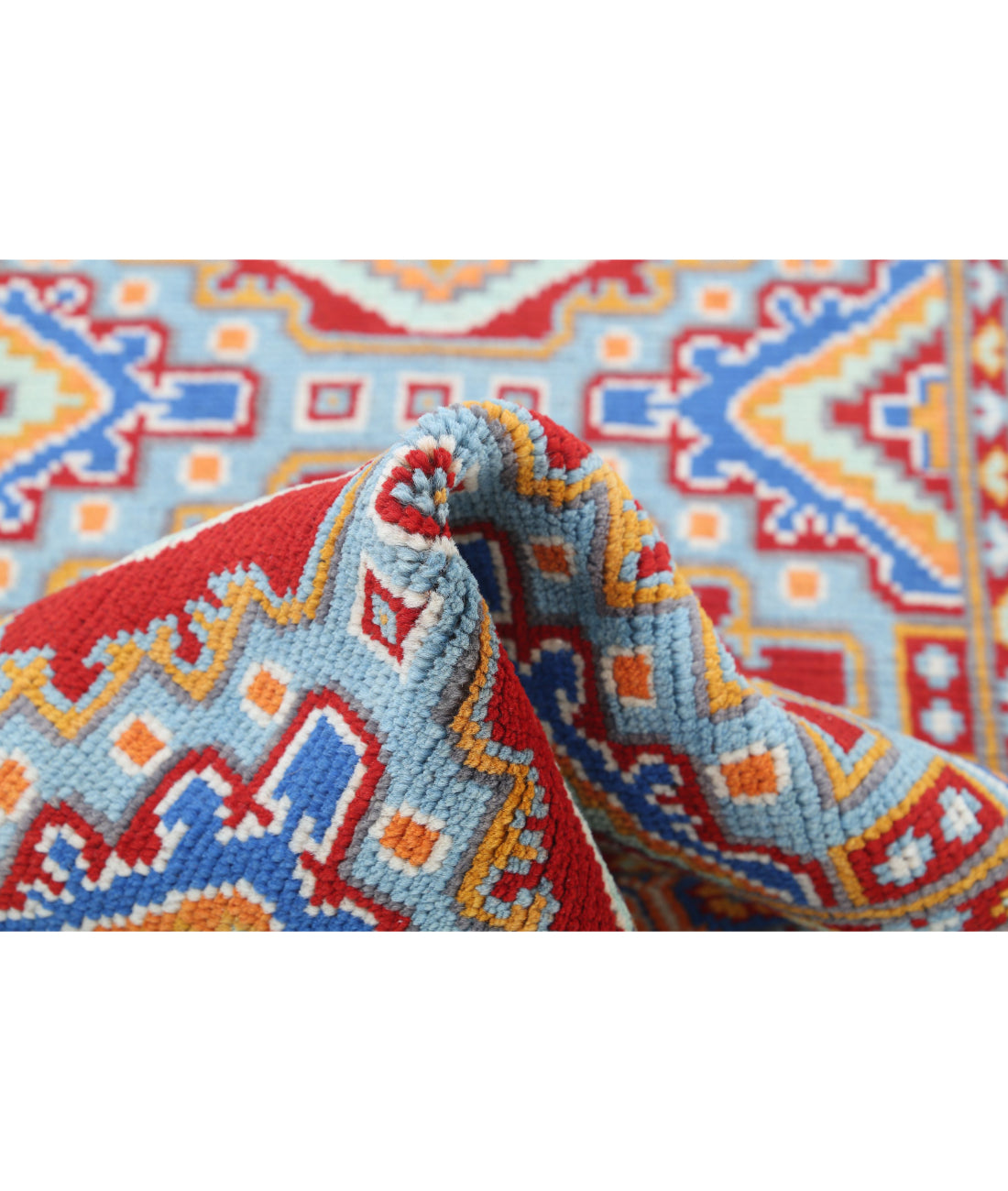 Revival 2'8'' X 3'11'' Hand-Knotted Wool Rug 2'8'' x 3'11'' (80 X 118) / Blue / Red