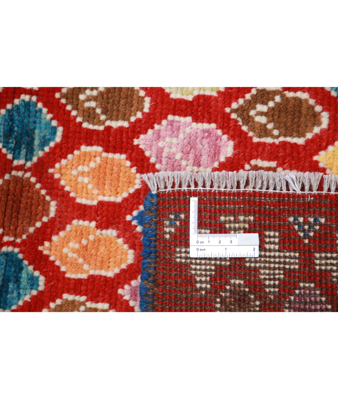 Revival 2'9'' X 4'0'' Hand-Knotted Wool Rug 2'9'' x 4'0'' (83 X 120) / Red / Multi