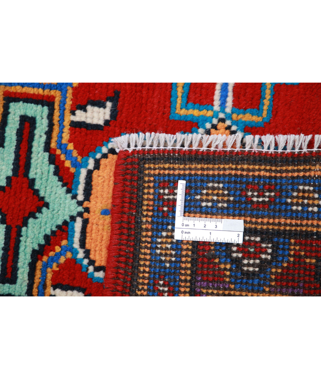 Revival 2'8'' X 3'11'' Hand-Knotted Wool Rug 2'8'' x 3'11'' (80 X 118) / Red / Blue