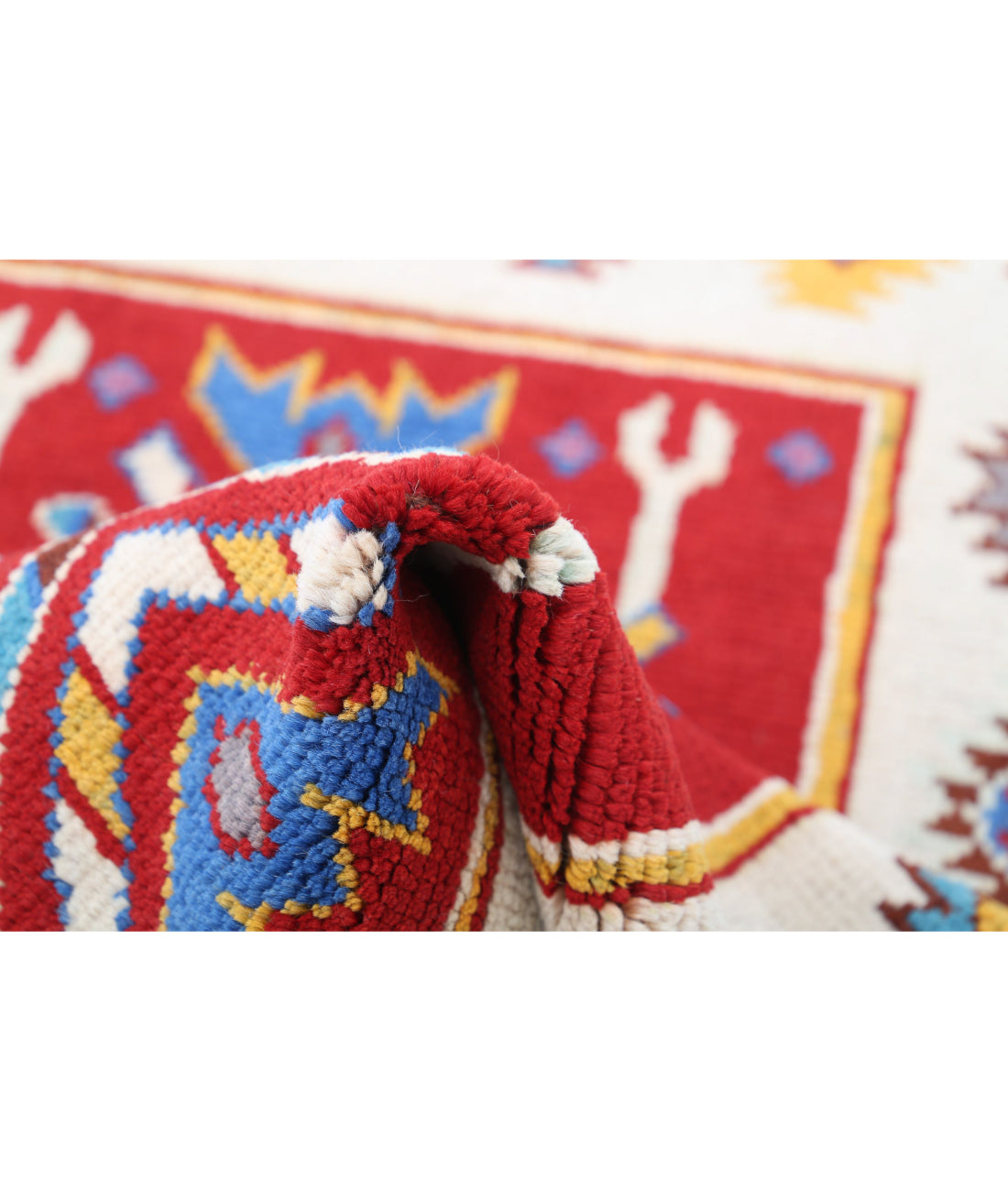 Revival 2'6'' X 3'10'' Hand-Knotted Wool Rug 2'6'' x 3'10'' (75 X 115) / Red / Ivory