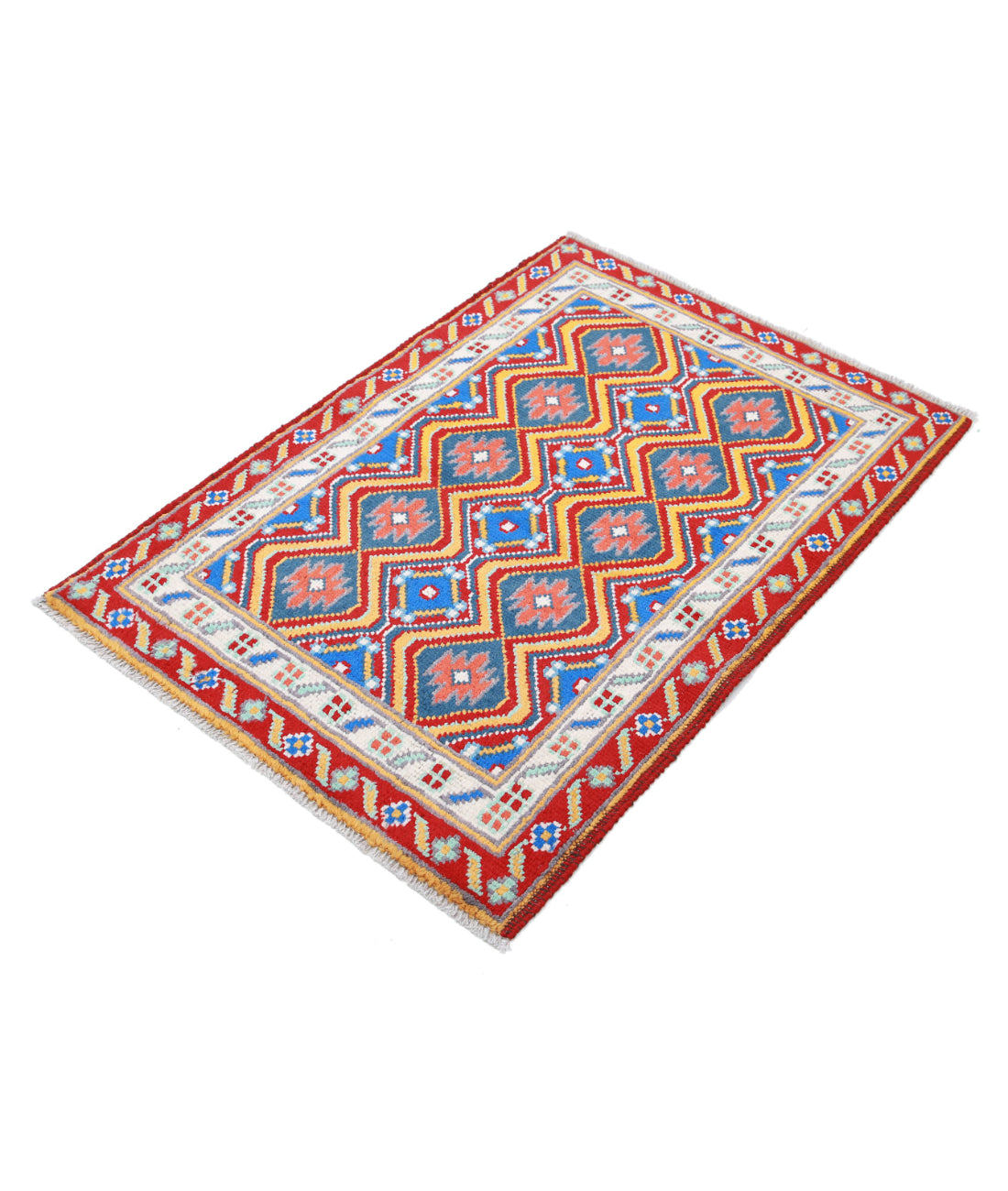 Revival 2'9'' X 3'11'' Hand-Knotted Wool Rug 2'9'' x 3'11'' (83 X 118) / Multi / Red