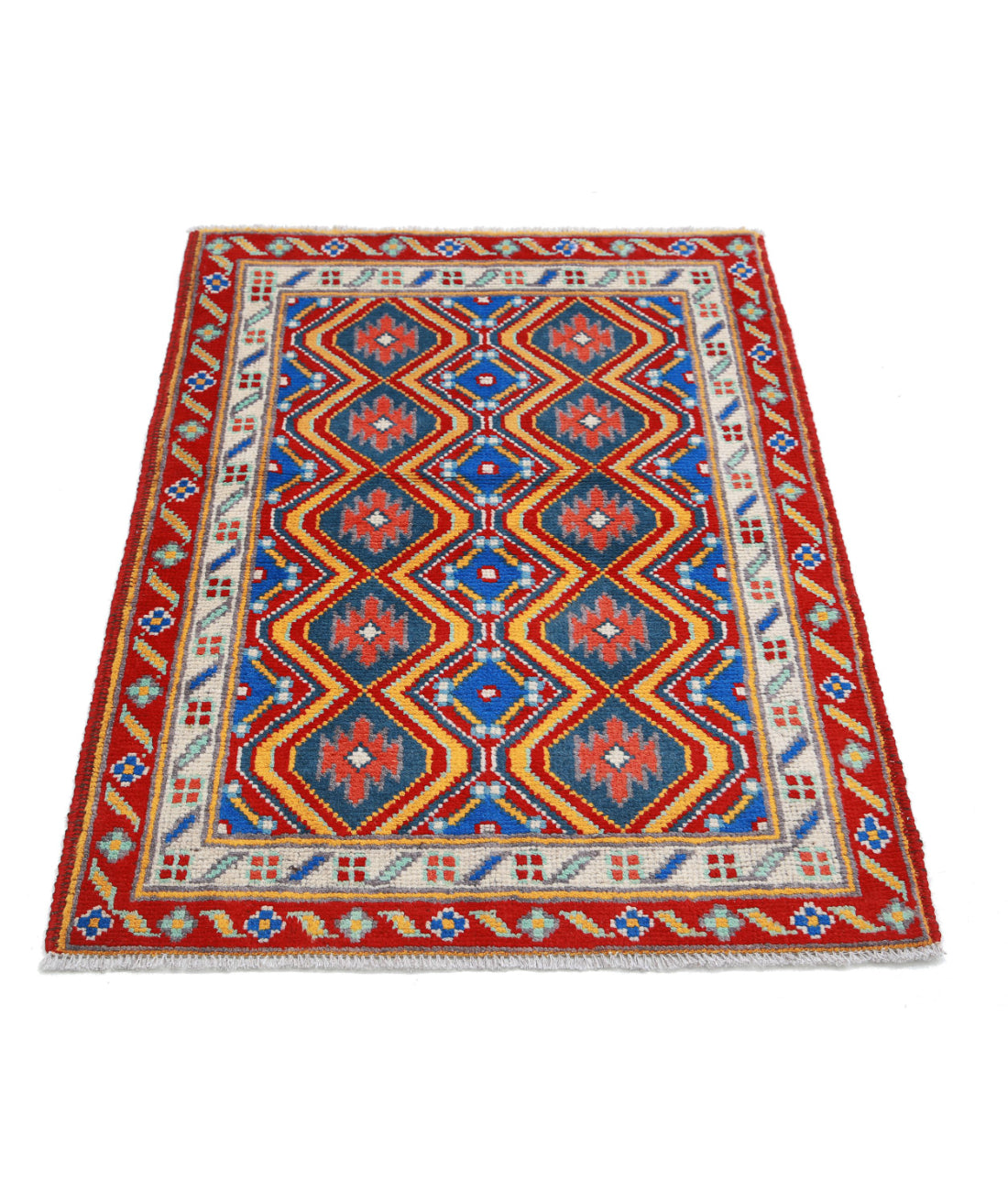 Revival 2'9'' X 3'11'' Hand-Knotted Wool Rug 2'9'' x 3'11'' (83 X 118) / Multi / Red