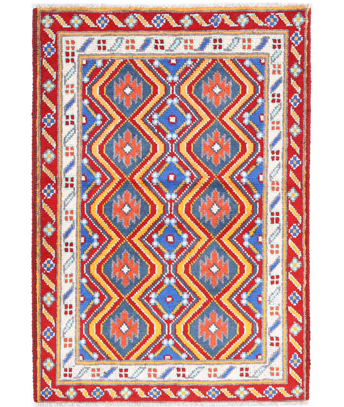 Revival 2'9'' X 3'11'' Hand-Knotted Wool Rug 2'9'' x 3'11'' (83 X 118) / Multi / Red