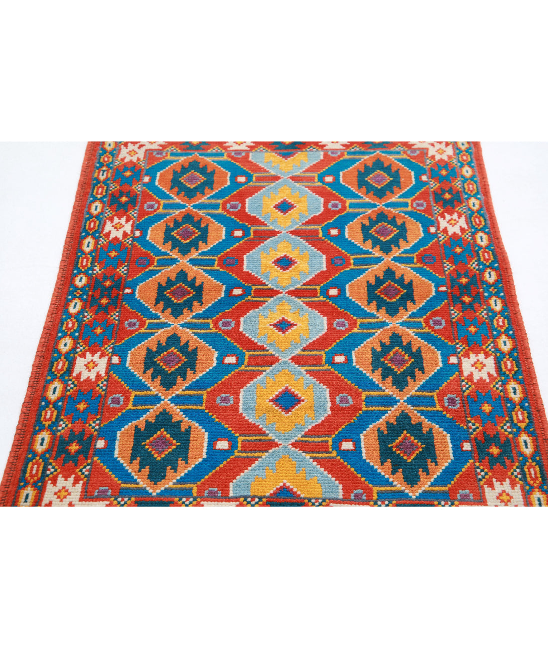 Revival 2'9'' X 4'0'' Hand-Knotted Wool Rug 2'9'' x 4'0'' (83 X 120) / Rust / Gold