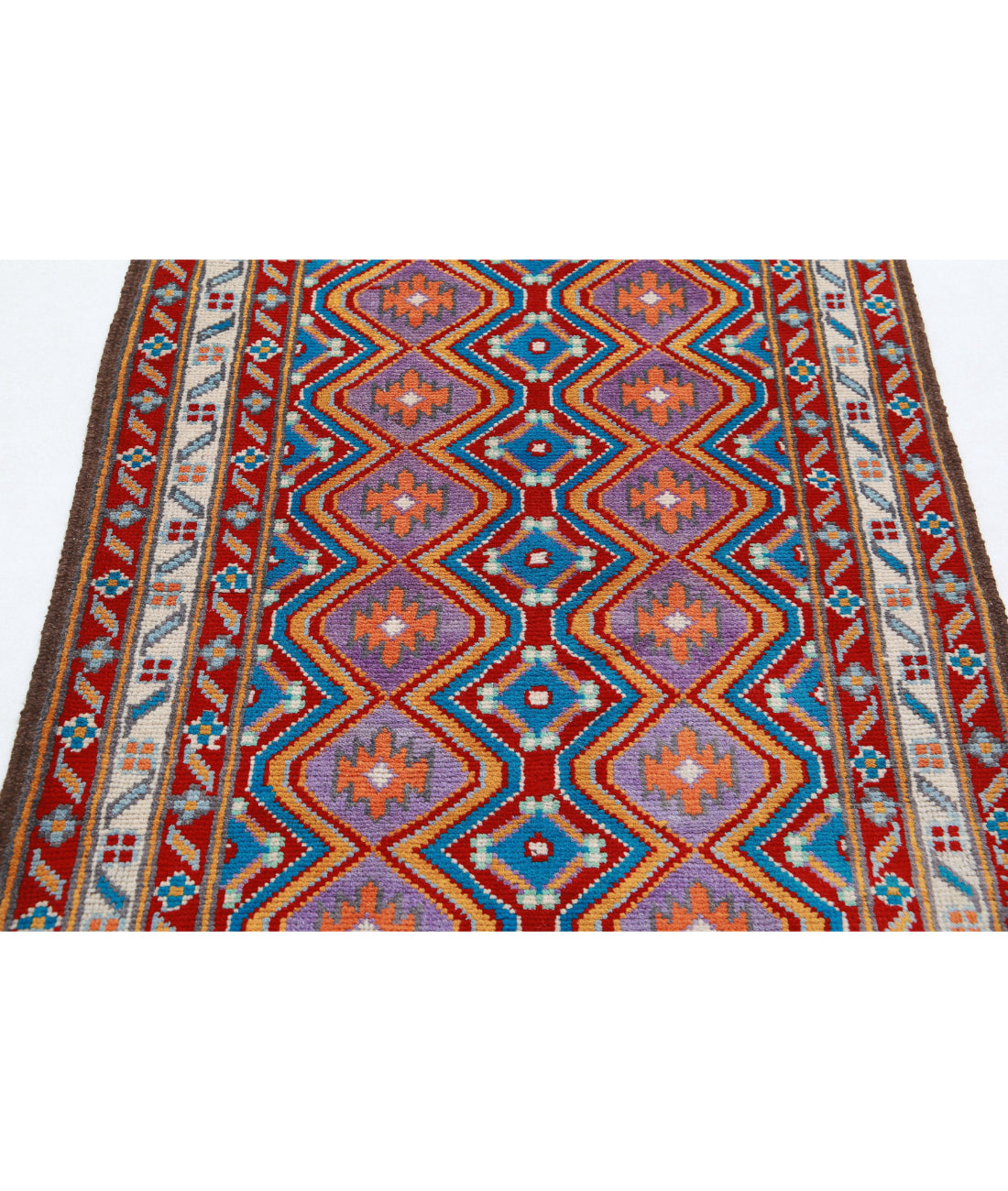 Revival 3'5'' X 5'0'' Hand-Knotted Wool Rug 3'5'' x 5'0'' (103 X 150) / Multi / Red