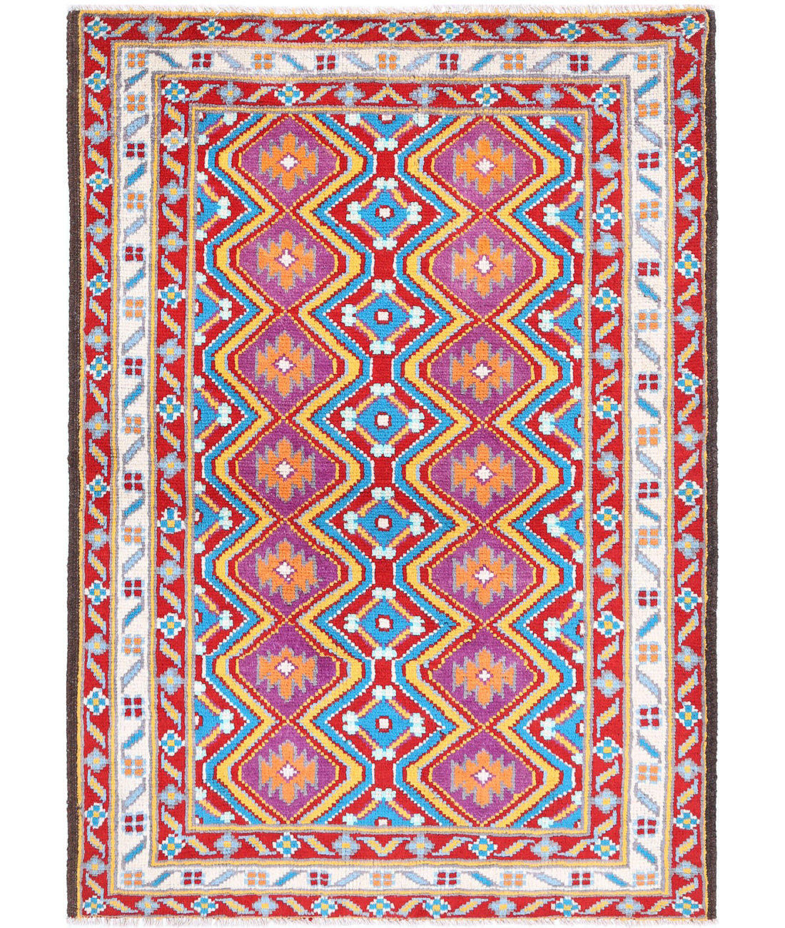 Revival 3'3'' X 4'11'' Hand-Knotted Wool Rug 3'3'' x 4'11'' (98 X 148) / Multi / Ivory