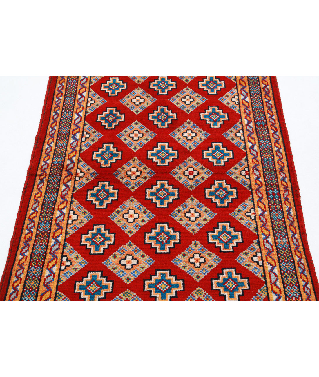 Revival 3'6'' X 4'10'' Hand-Knotted Wool Rug 3'6'' x 4'10'' (105 X 145) / Red / Multi