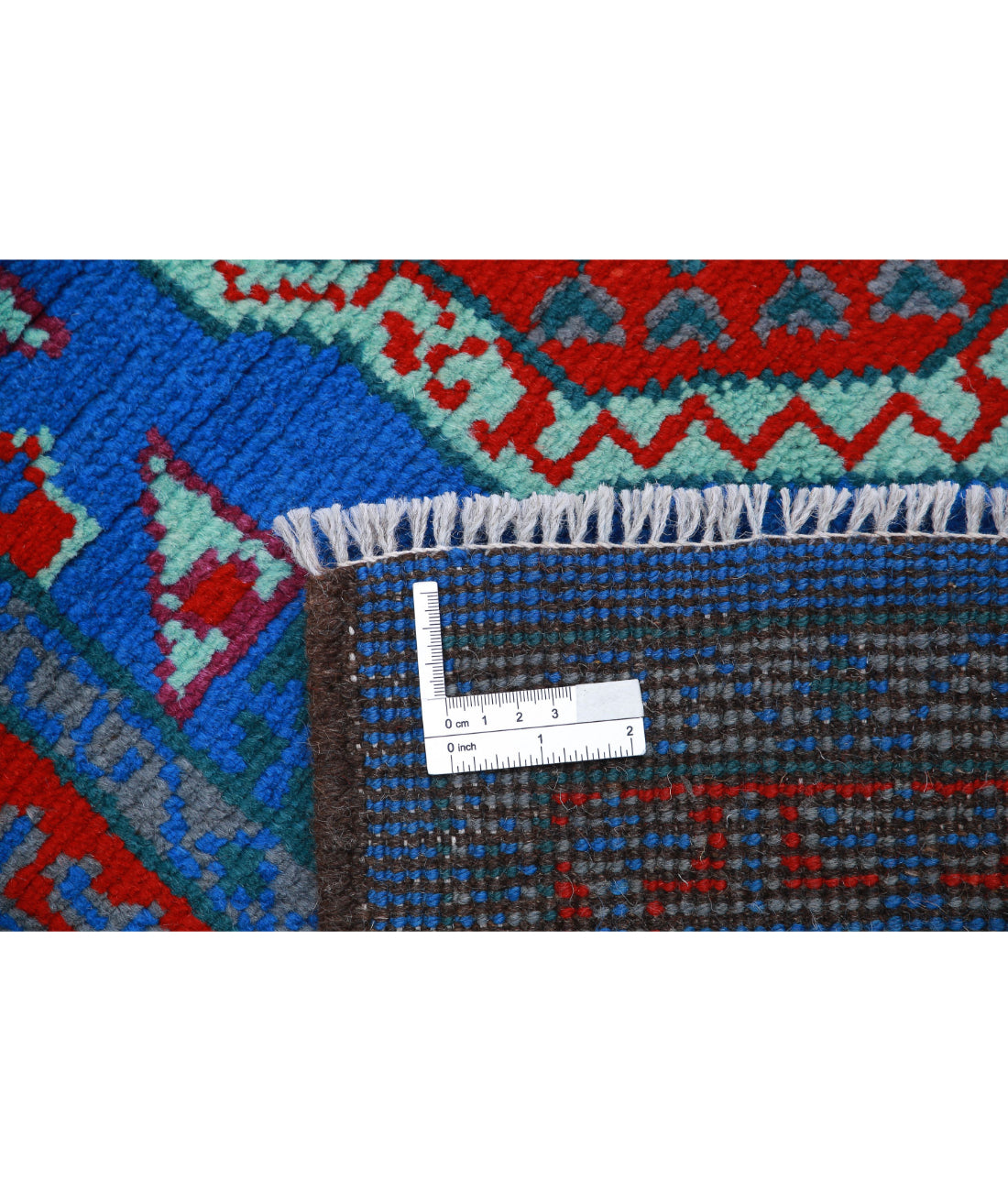 Revival 3'6'' X 4'10'' Hand-Knotted Wool Rug 3'6'' x 4'10'' (105 X 145) / Blue / Red