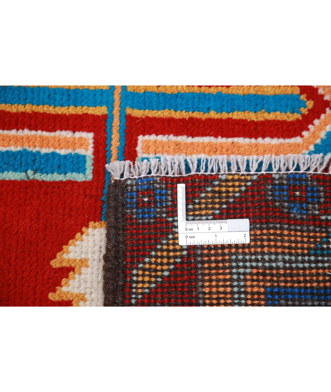 Revival 5'7'' X 7'7'' Hand-Knotted Wool Rug 5'7'' x 7'7'' (168 X 228) / Red / Blue