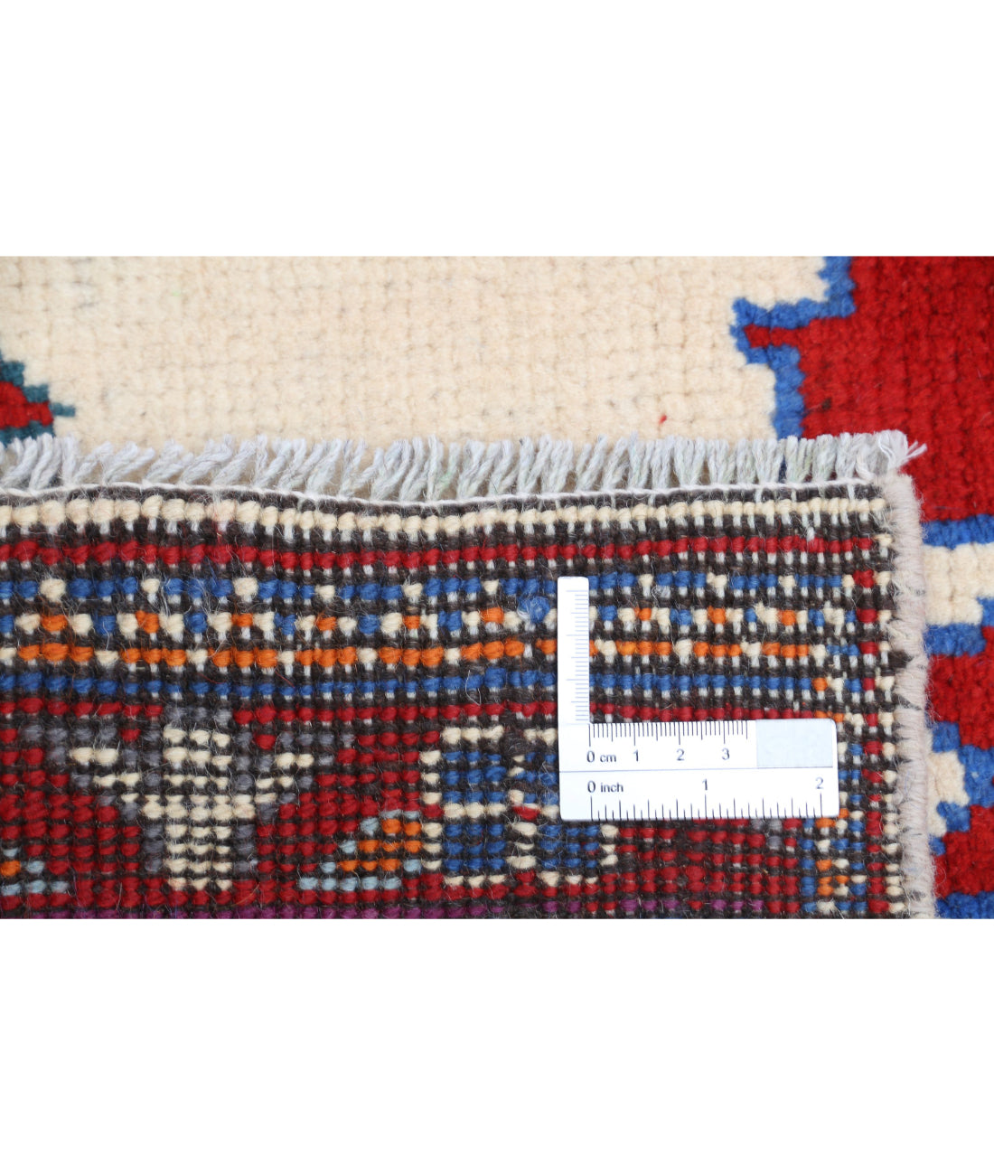 Revival 4'9'' X 6'8'' Hand-Knotted Wool Rug 4'9'' x 6'8'' (143 X 200) / Ivory / Red