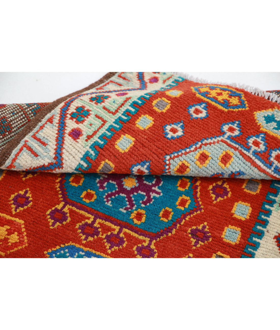 Revival 2'6'' X 4'1'' Hand-Knotted Wool Rug 2'6'' x 4'1'' (75 X 123) / Rust / Ivory