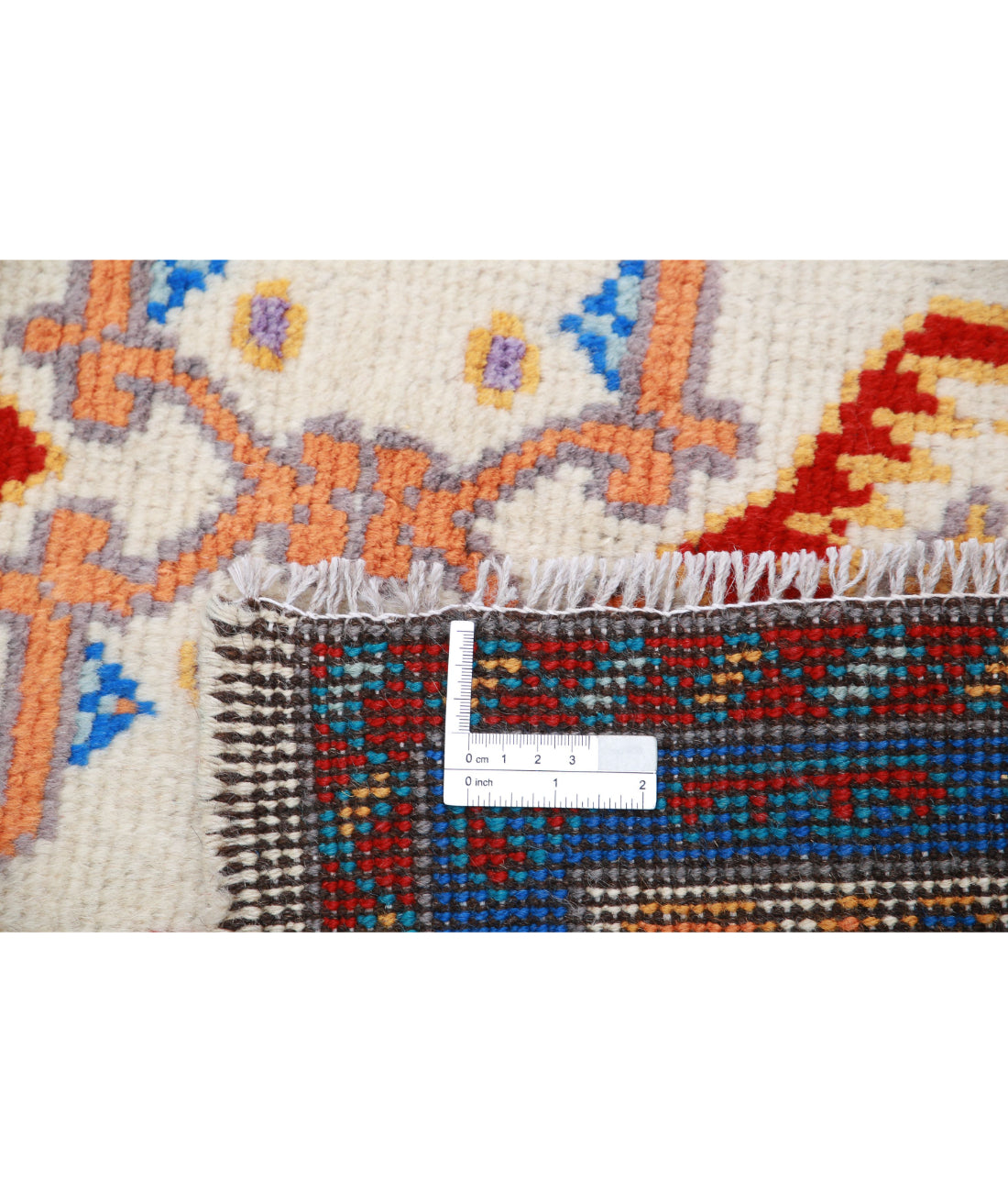 Revival 3'5'' X 5'0'' Hand-Knotted Wool Rug 3'5'' x 5'0'' (103 X 150) / Ivory / Blue