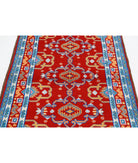 Revival 3'4'' X 4'11'' Hand-Knotted Wool Rug 3'4'' x 4'11'' (100 X 148) / Red / Ivory