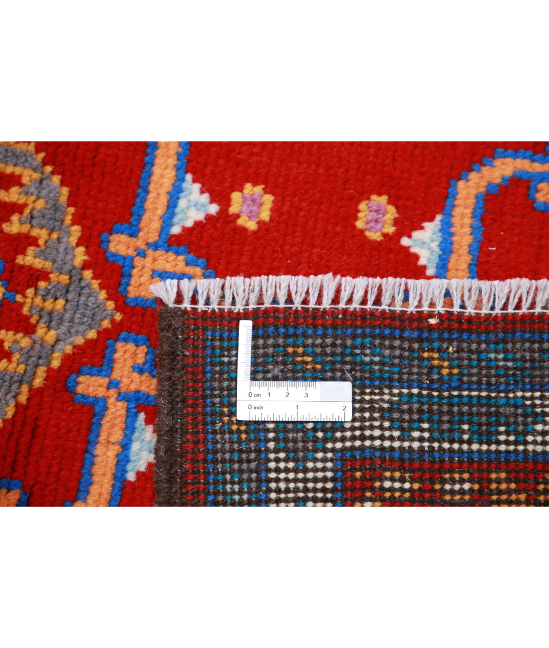 Revival 3'4'' X 4'11'' Hand-Knotted Wool Rug 3'4'' x 4'11'' (100 X 148) / Red / Ivory