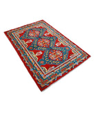 Revival 3'11'' X 5'8'' Hand-Knotted Wool Rug 3'11'' x 5'8'' (118 X 170) / Red / Green