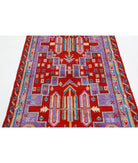 Revival 3'11'' X 6'0'' Hand-Knotted Wool Rug 3'11'' x 6'0'' (118 X 180) / Red / Purple