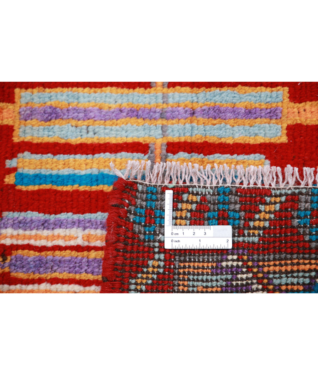 Revival 3'11'' X 6'0'' Hand-Knotted Wool Rug 3'11'' x 6'0'' (118 X 180) / Red / Purple