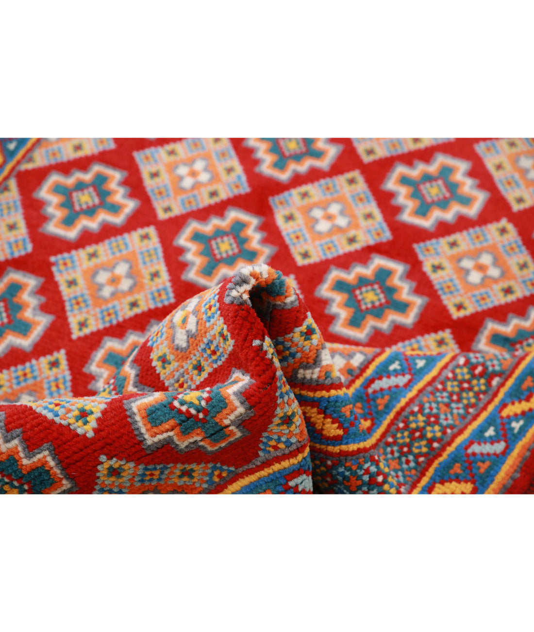 Revival 3'11'' X 6'1'' Hand-Knotted Wool Rug 3'11'' x 6'1'' (118 X 183) / Red / Multi