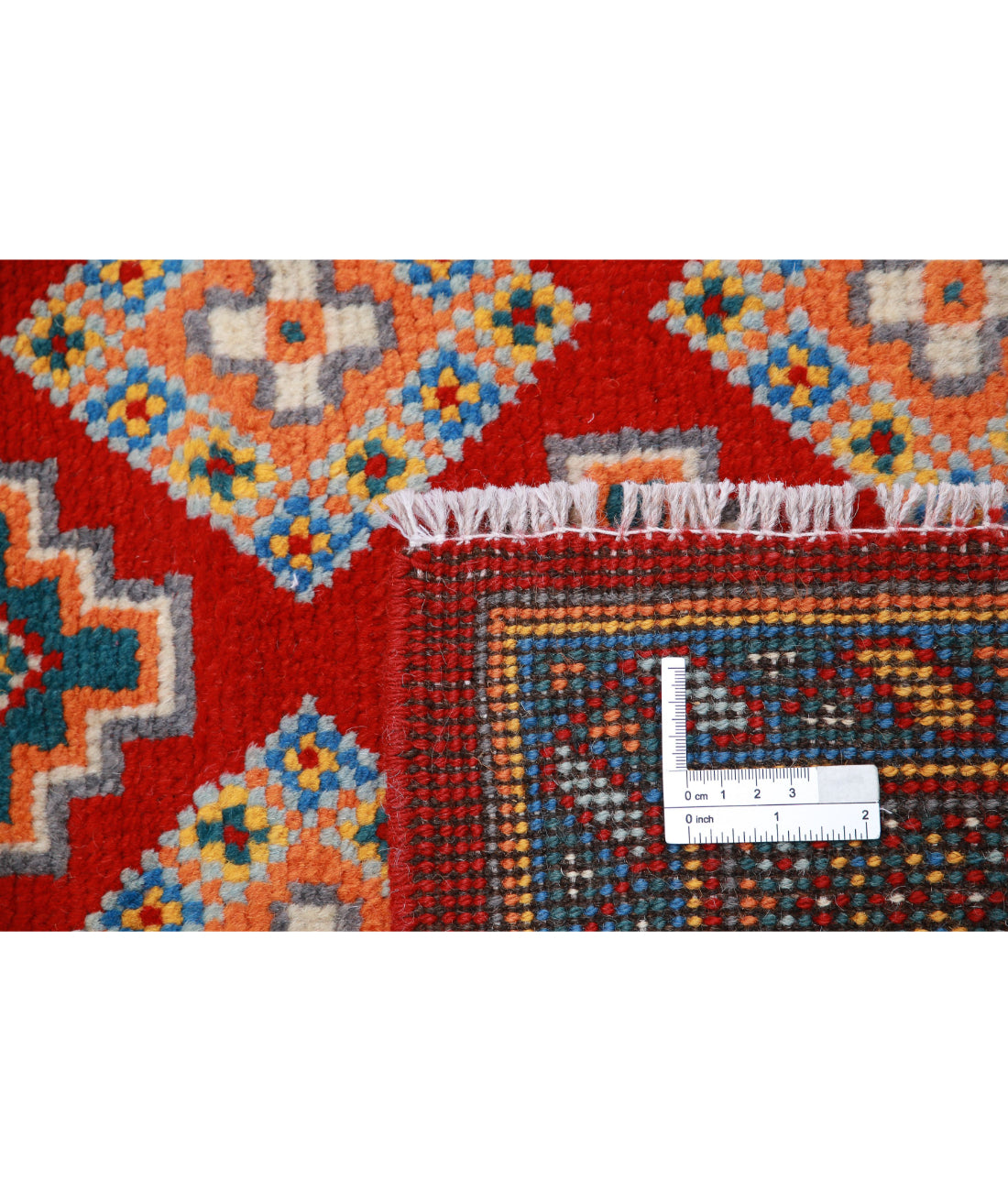 Revival 3'11'' X 6'1'' Hand-Knotted Wool Rug 3'11'' x 6'1'' (118 X 183) / Red / Multi