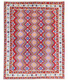 Revival 4'9'' X 6'6'' Hand-Knotted Wool Rug 4'9'' x 6'6'' (143 X 195) / Red / Ivory