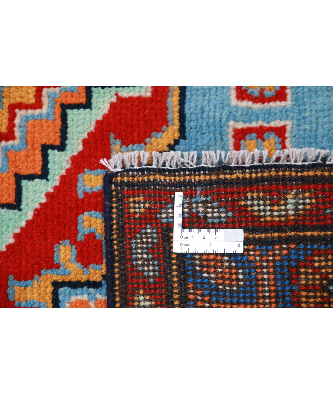 Revival 4'11'' X 6'8'' Hand-Knotted Wool Rug 4'11'' x 6'8'' (148 X 200) / Blue / Red