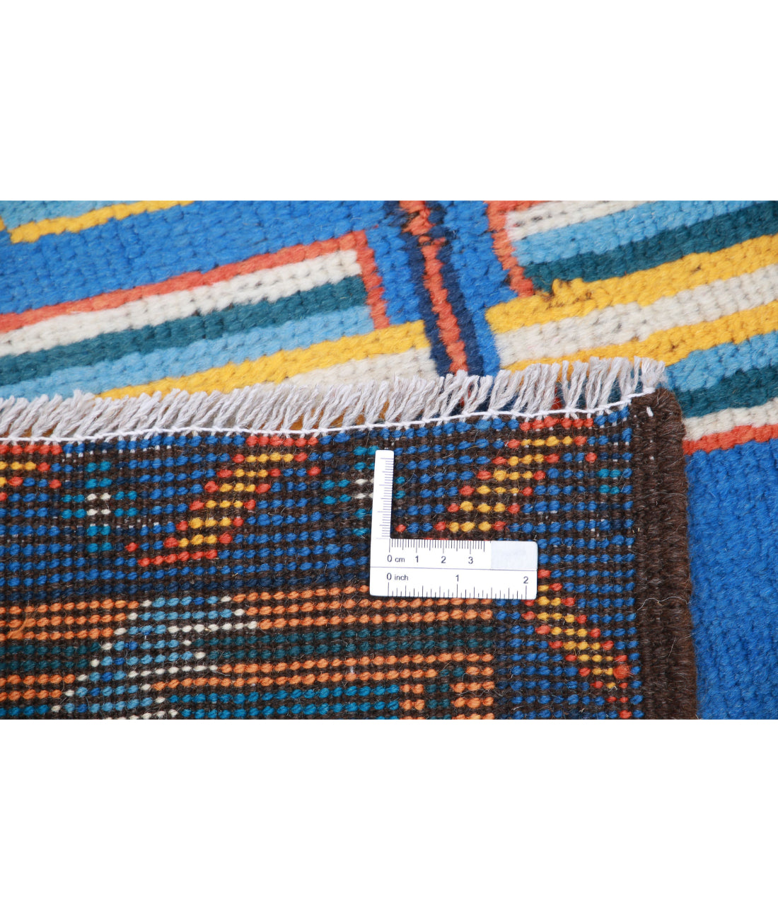 Revival 4'11'' X 6'6'' Hand-Knotted Wool Rug 4'11'' x 6'6'' (148 X 195) / Blue / Ivory