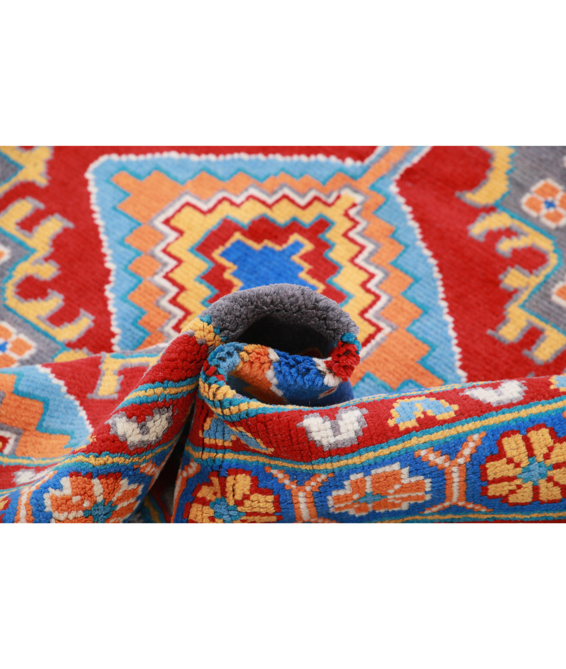 Revival 5'8'' X 7'9'' Hand-Knotted Wool Rug 5'8'' x 7'9'' (170 X 233) / Grey / Blue