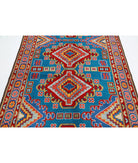 Revival 5'2'' X 7'5'' Hand-Knotted Wool Rug 5'2'' x 7'5'' (155 X 223) / Teal / Grey