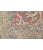 Samsun 10'5'' X 14'8'' Hand-Knotted Wool Rug 10'5'' x 14'8'' (313 X 440) / Red / Beige