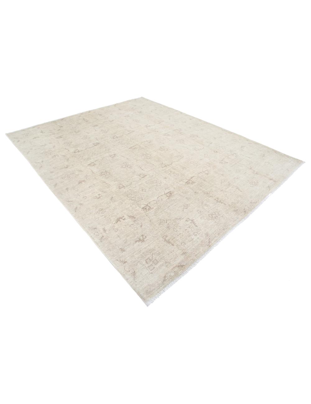 Serenity 7' 11" X 9' 6" Hand-Knotted Wool Rug 7' 11" X 9' 6" (241 X 290) / Ivory / Taupe