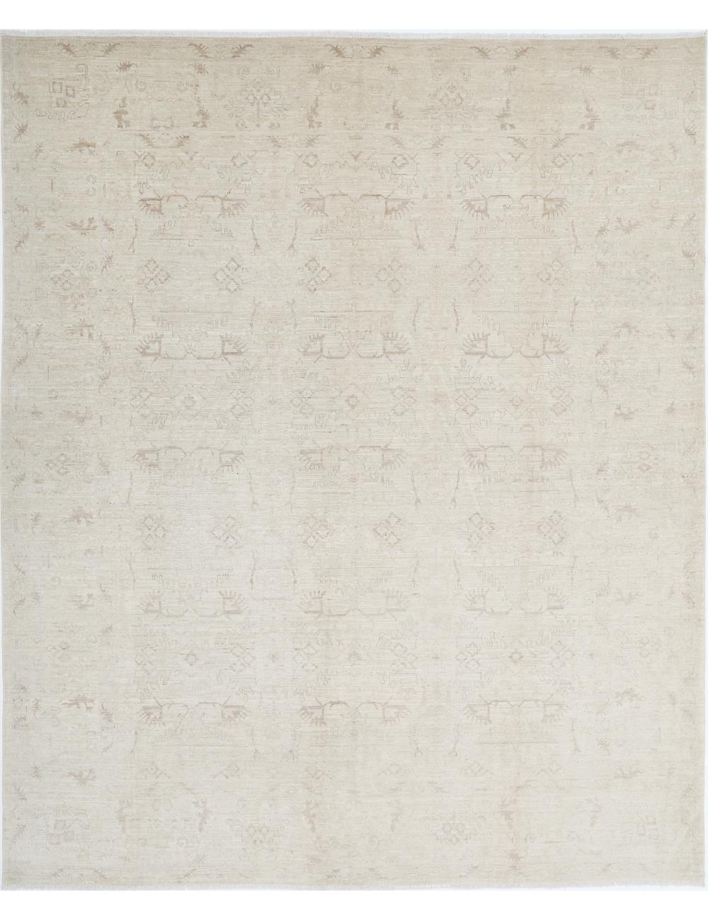 Serenity 7' 11" X 9' 6" Hand-Knotted Wool Rug 7' 11" X 9' 6" (241 X 290) / Ivory / Taupe