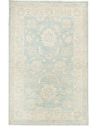 Serenity 3' 2" X 4' 10" Hand-Knotted Wool Rug 3' 2" X 4' 10" (97 X 147) / Green / Ivory