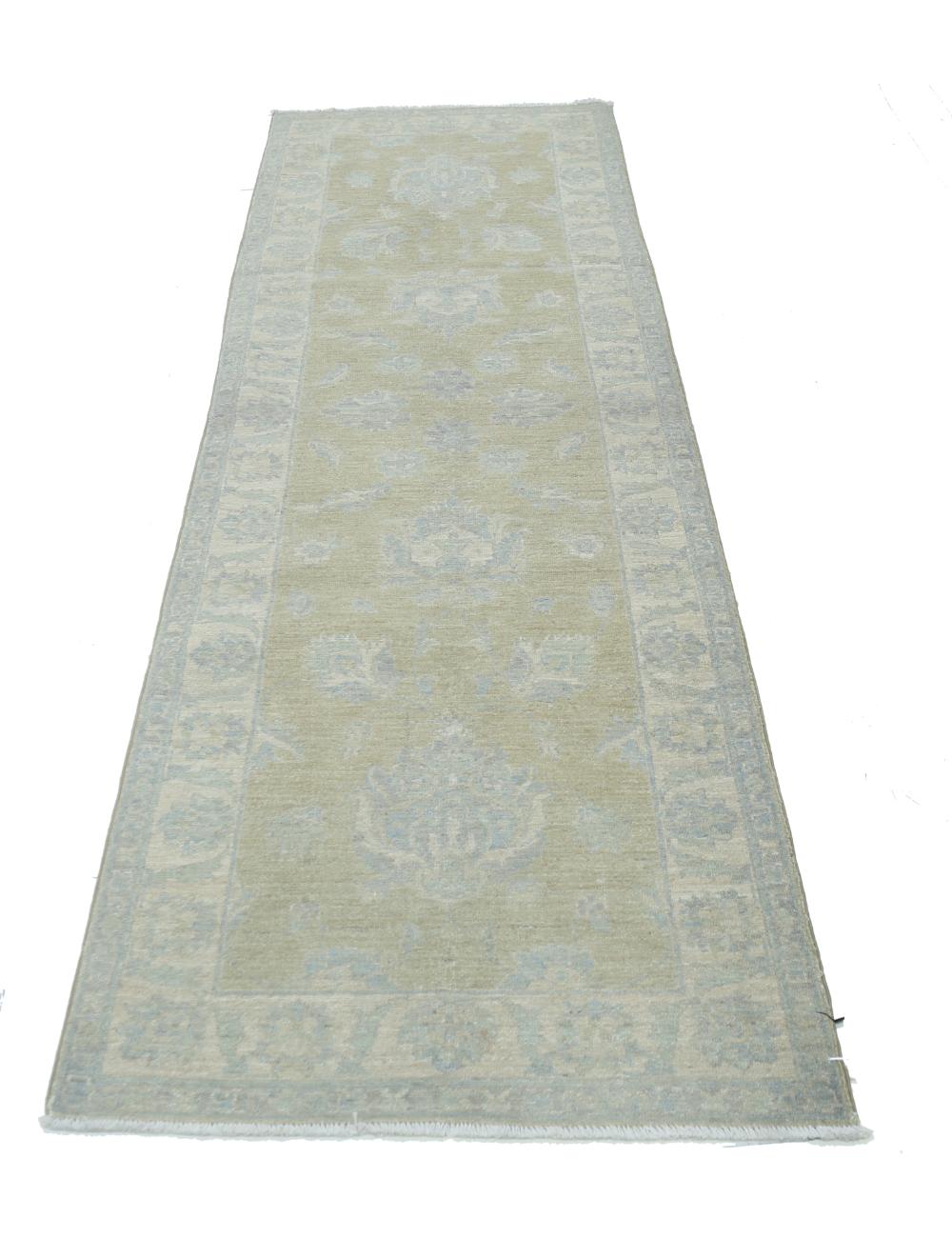 Serenity 2' 6" X 8' 4" Hand-Knotted Wool Rug 2' 6" X 8' 4" (76 X 254) / Taupe / Ivory