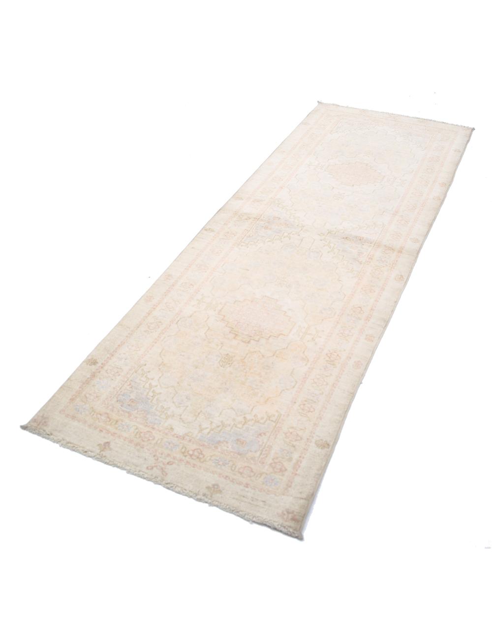 Serenity 2' 7" X 7' 3" Hand-Knotted Wool Rug 2' 7" X 7' 3" (79 X 221) / Ivory / Grey
