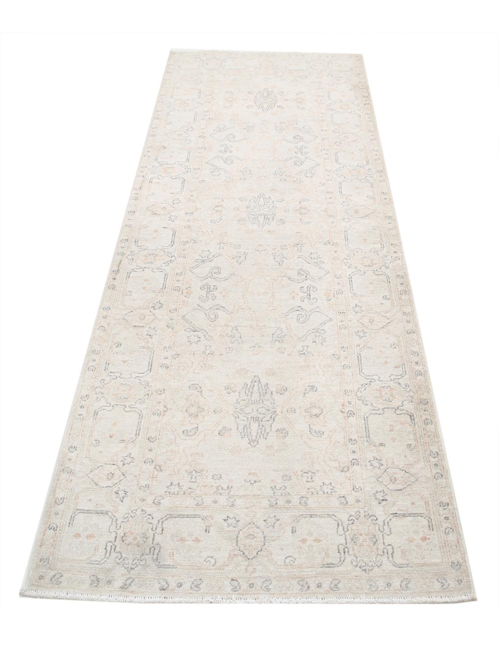 Serenity 2' 11" X 7' 11" Hand-Knotted Wool Rug 2' 11" X 7' 11" (89 X 241) / Ivory / Blue