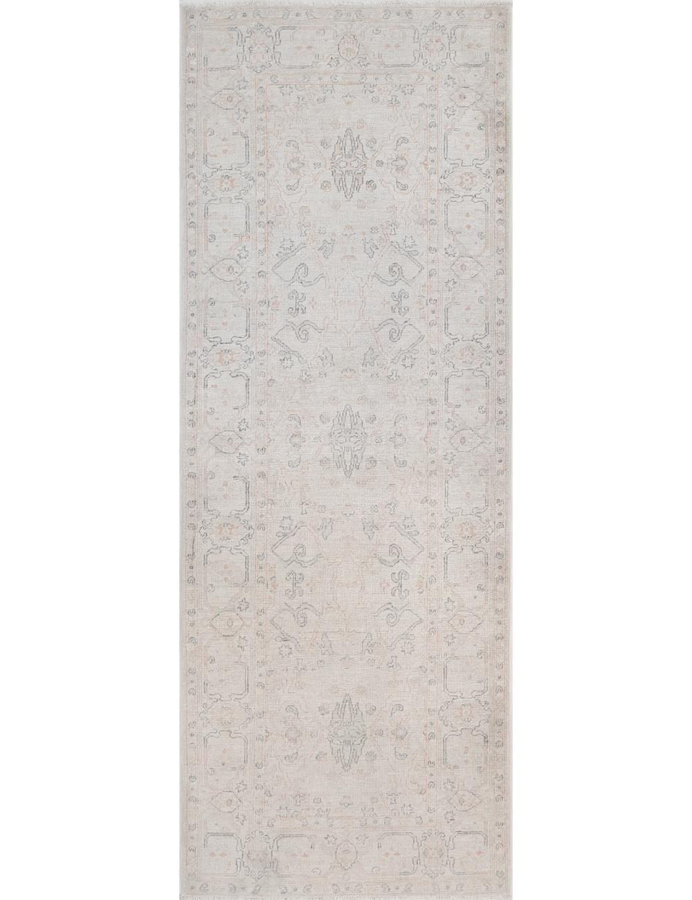 Serenity 2' 11" X 7' 11" Hand-Knotted Wool Rug 2' 11" X 7' 11" (89 X 241) / Ivory / Blue