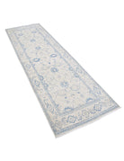 Serenity 2' 7" X 8' 4" Hand-Knotted Wool Rug 2' 7" X 8' 4" (79 X 254) / Ivory / Blue