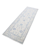 Serenity 2' 7" X 8' 4" Hand-Knotted Wool Rug 2' 7" X 8' 4" (79 X 254) / Ivory / Blue