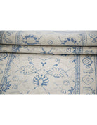 Serenity 2' 7" X 8' 4" Hand-Knotted Wool Rug 2' 7" X 8' 4" (79 X 254) / Ivory / Blue
