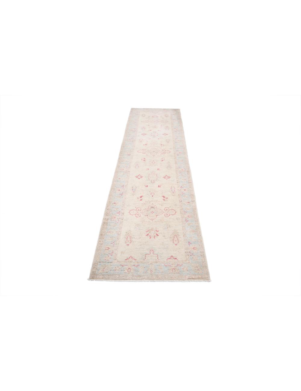 Serenity 2' 7" X 9' 6" Hand-Knotted Wool Rug 2' 7" X 9' 6" (79 X 290) / Ivory / Blue