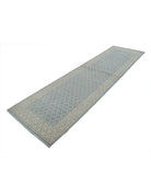 Serenity 2' 11" X 11' 0" Hand-Knotted Wool Rug 2' 11" X 11' 0" (89 X 335) / Blue / Ivory