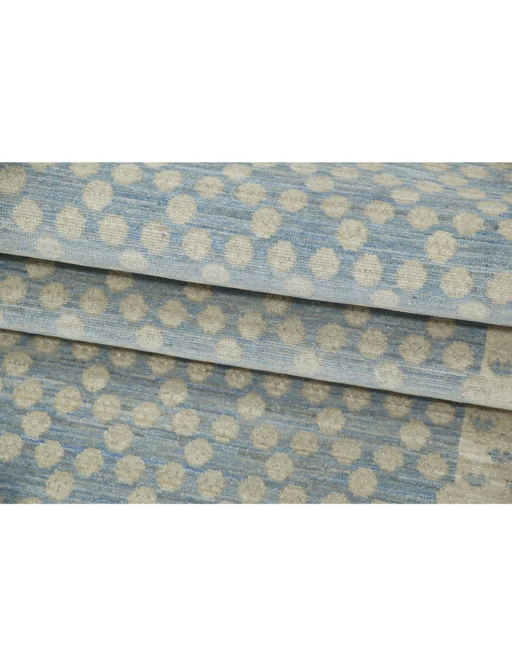 Serenity 2' 11" X 11' 0" Hand-Knotted Wool Rug 2' 11" X 11' 0" (89 X 335) / Blue / Ivory