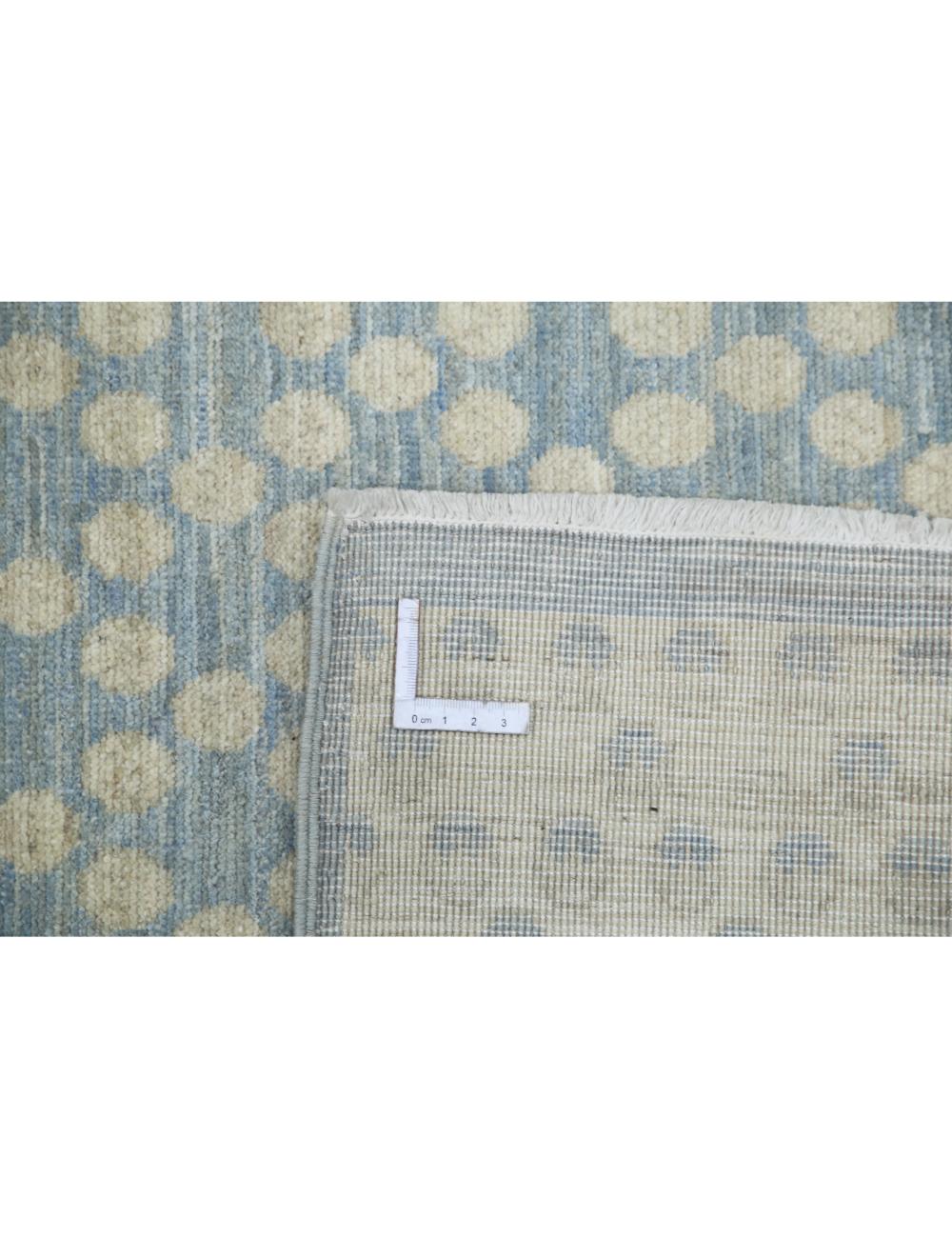 Serenity 2' 11" X 11' 0" Hand-Knotted Wool Rug 2' 11" X 11' 0" (89 X 335) / Blue / Ivory