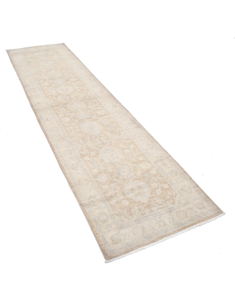 Serenity 2' 7" X 10' 1" Hand-Knotted Wool Rug 2' 7" X 10' 1" (79 X 307) / Taupe / Ivory