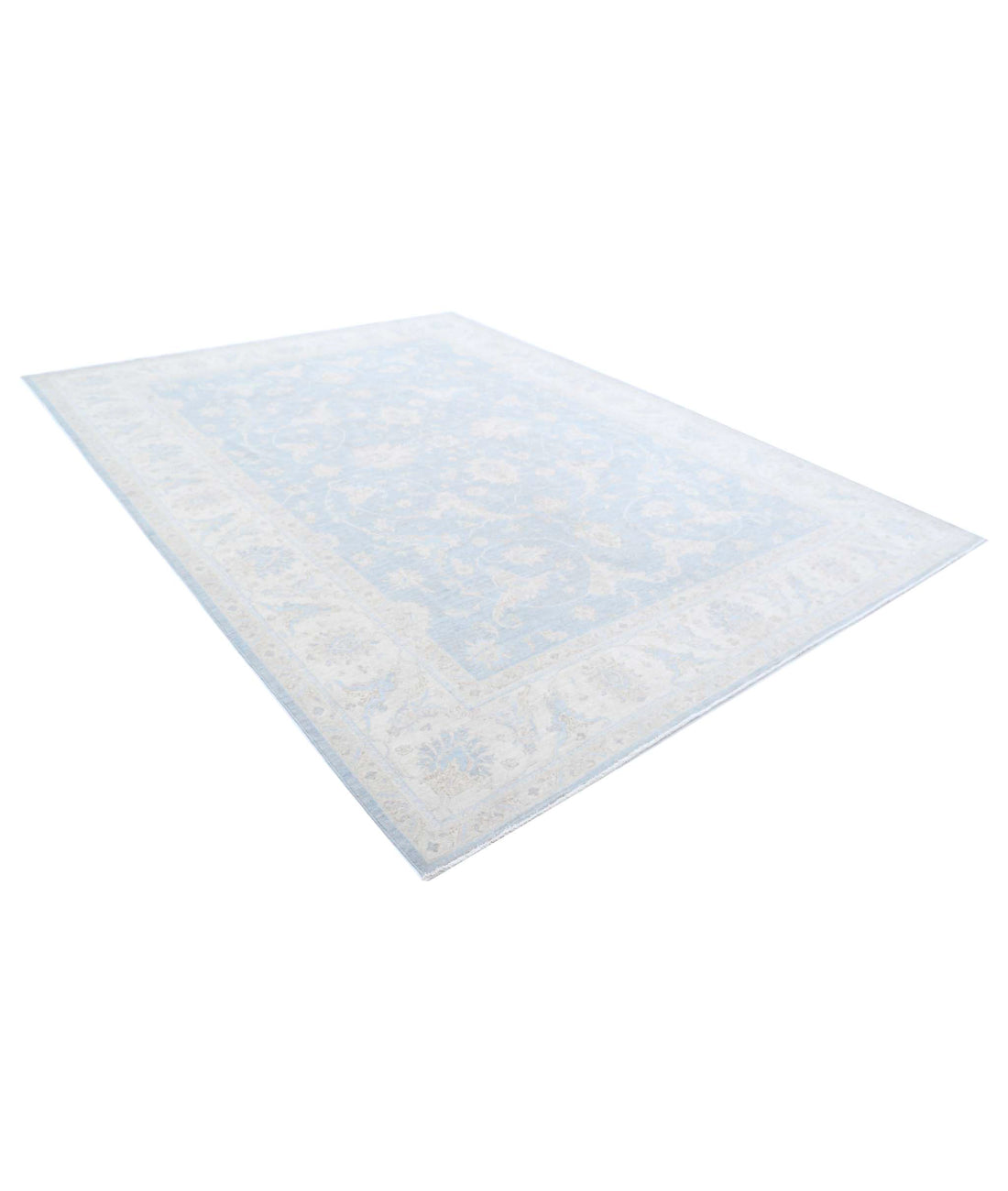 Serenity 8'11'' X 11'8'' Hand-Knotted Wool Rug 8'11'' x 11'8'' (268 X 350) / Grey / Ivory