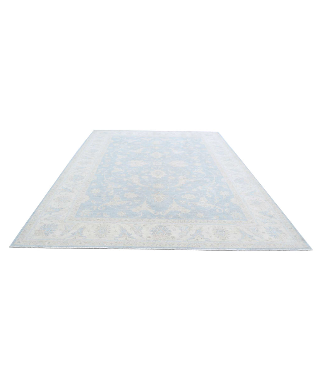 Serenity 8'11'' X 11'8'' Hand-Knotted Wool Rug 8'11'' x 11'8'' (268 X 350) / Grey / Ivory