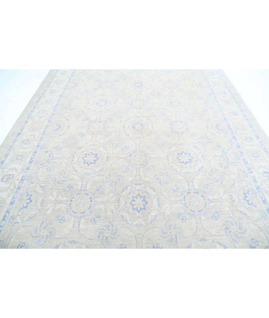 Serenity 9'0'' X 12'1'' Hand-Knotted Wool Rug 9'0'' x 12'1'' (270 X 363) / Ivory / Ivory