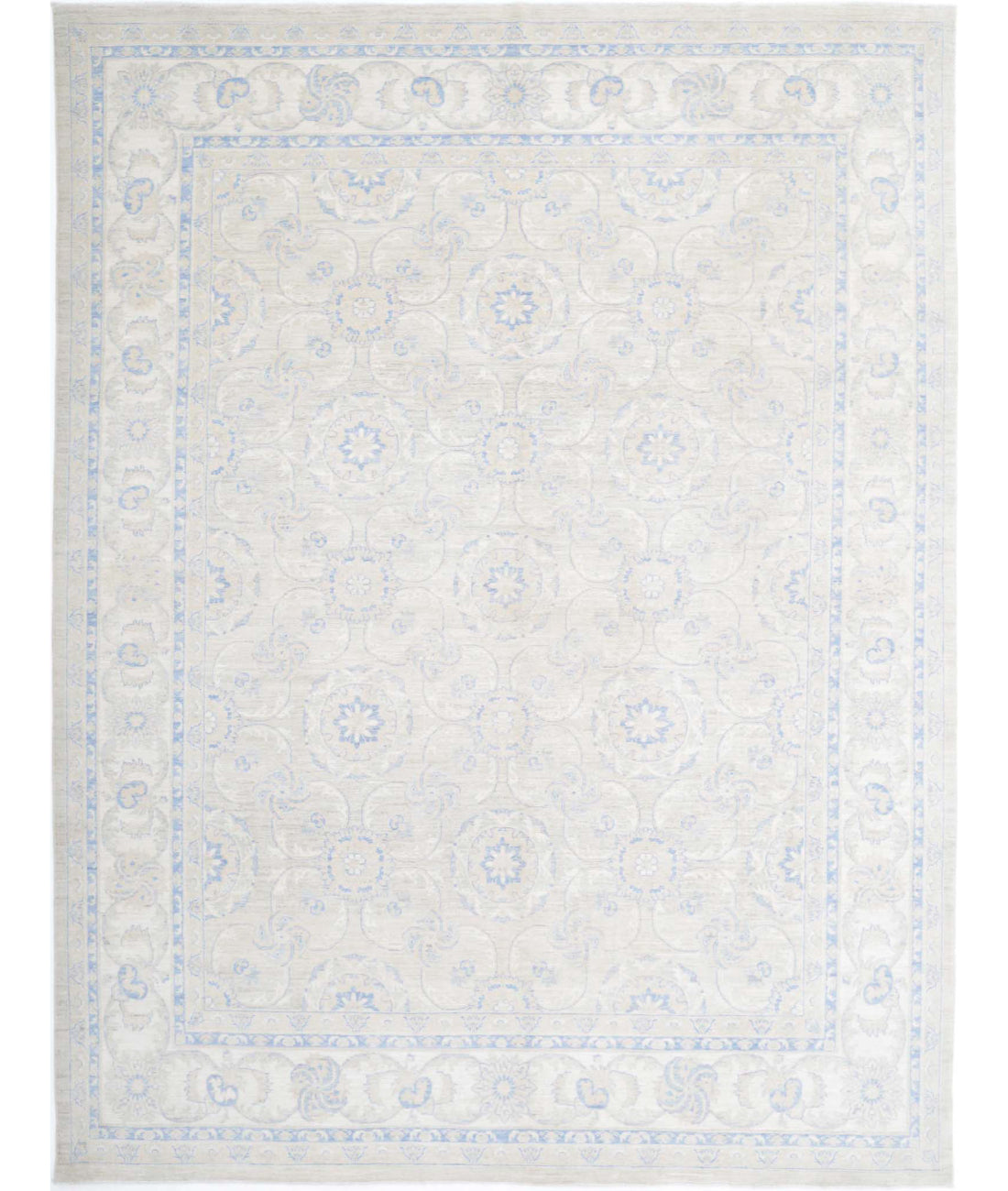 Serenity 9'0'' X 12'1'' Hand-Knotted Wool Rug 9'0'' x 12'1'' (270 X 363) / Ivory / Ivory