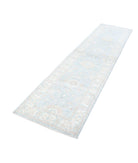 Serenity 2'5'' X 10'3'' Hand-Knotted Wool Rug 2'5'' x 10'3'' (73 X 308) / Blue / Ivory