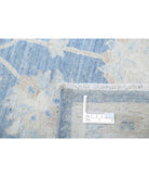 Serenity 4'1'' X 35'11'' Hand-Knotted Wool Rug 4'1'' x 35'11'' (123 X 1078) / Blue / Ivory